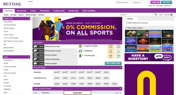 Betdaq Screenshot