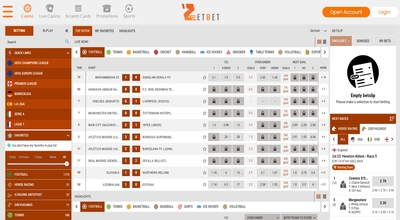 ZetBet Homepage