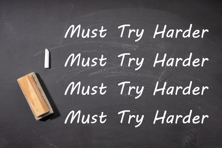 Must Try Harder