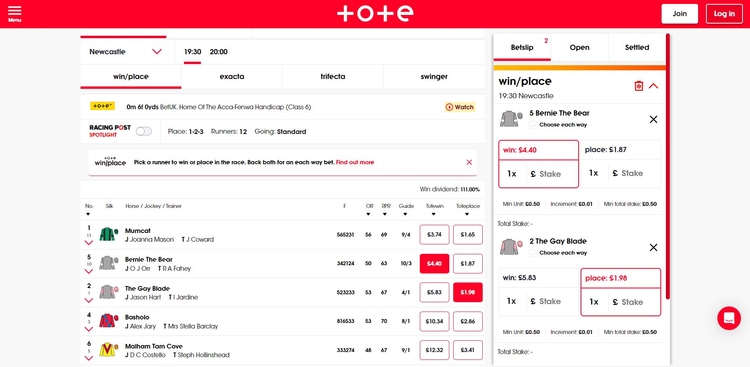 Tote Betting
